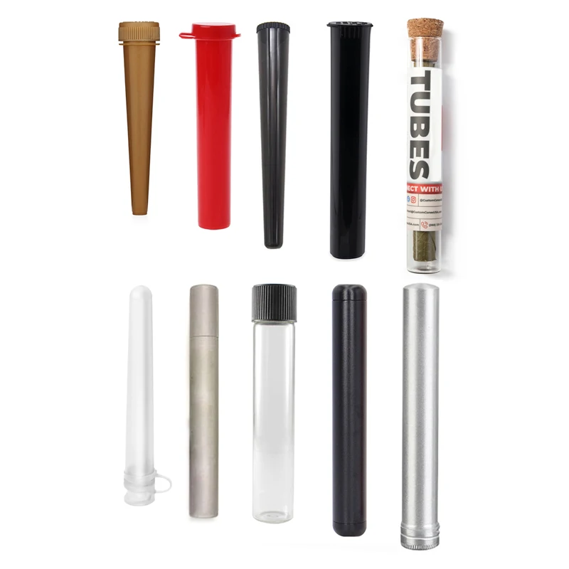 Custom Pre Child Resistant Proof Air Tight Roll Plastic Tubes Packaging Containers