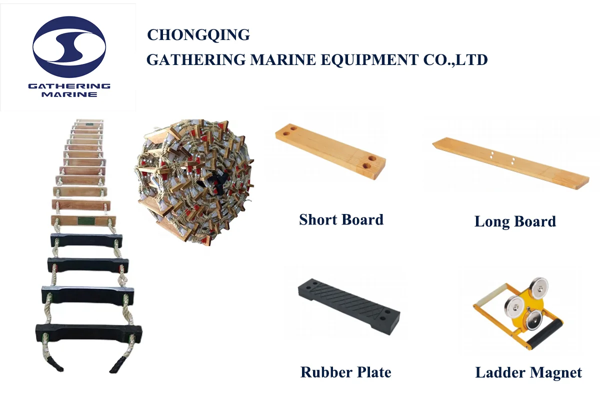 CCS Approval SOLAS Standard Marine Rope Ladder Pilot Ladder Embarkation Ladder Safety Equipment