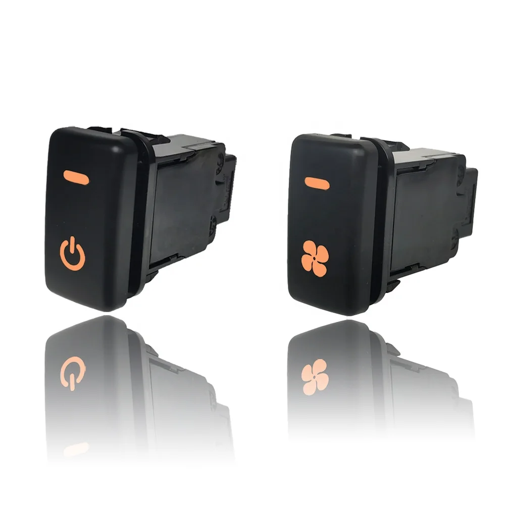 Intelligent backlight orange LED Car fan switch Power ON OFF button For Toyota FJ Cruiser Tacoma 2009 2010 Auto Modified Parts