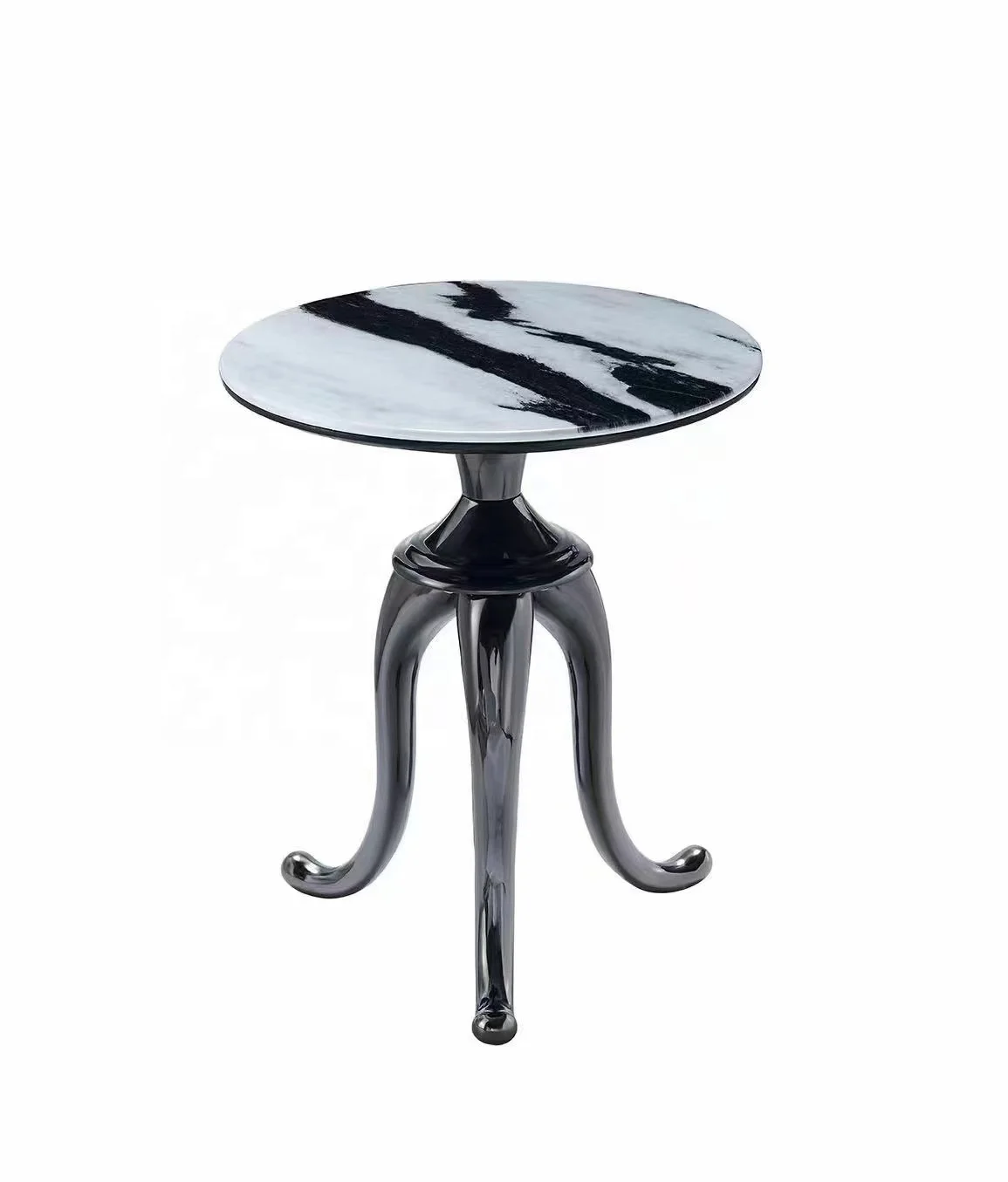 2024 latest European design bright color Turkish living room  furniture  colorful marble top coffee tea movable  side table