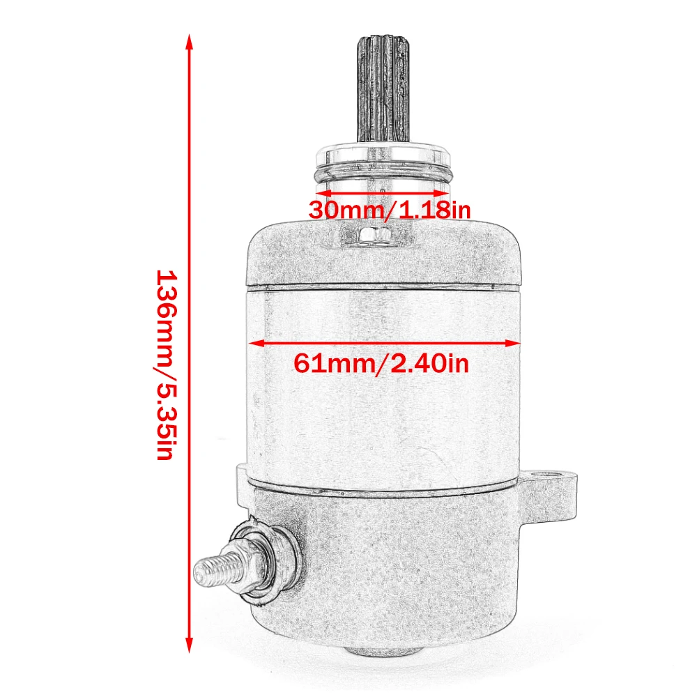 Стартер двигателя мотоцикла для Honda Wave 125 2010-2019 MSX125 Grom 2014-2019 ANF125 ANF125T Innova