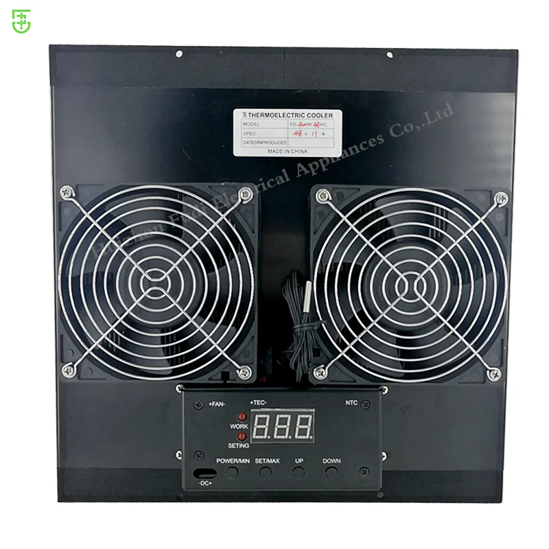 Space-to-space efficient and efficient cooling and heating thermoelectric components