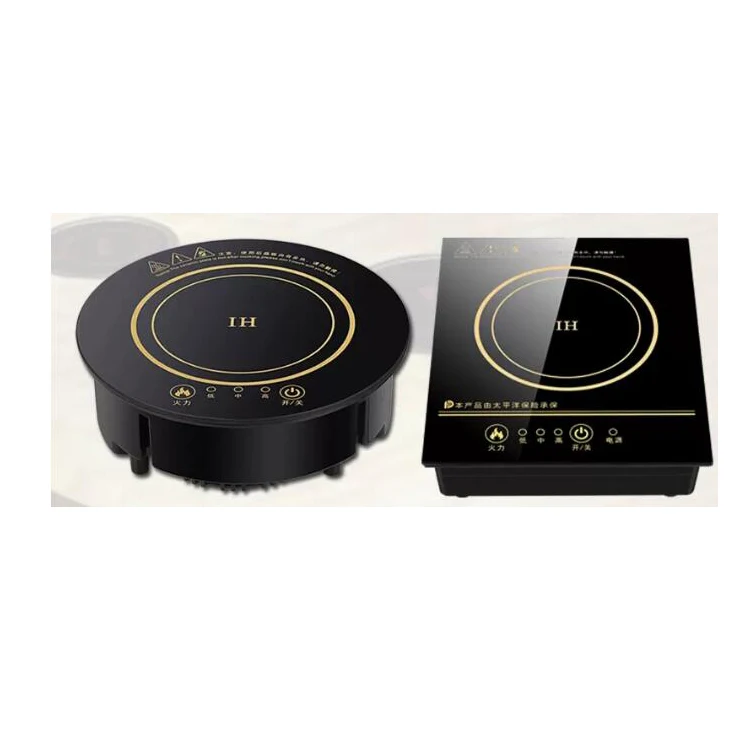 2000w 3000w 1 burner 2 burner undermount hidden induction cooktop invisible