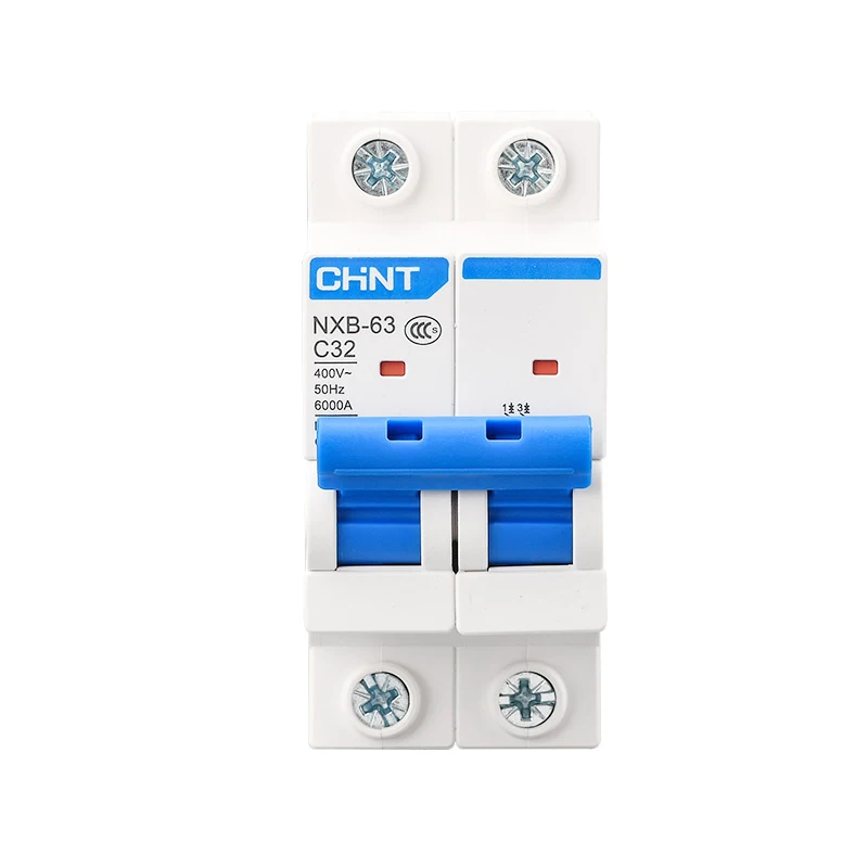 CHINT NXB-63 2P 63A MCB Circuit Breaker Chint MCB MCCB Disjoncteur Double Pole 63A 100A MCB 2P 32A Breaker NB1 NB7