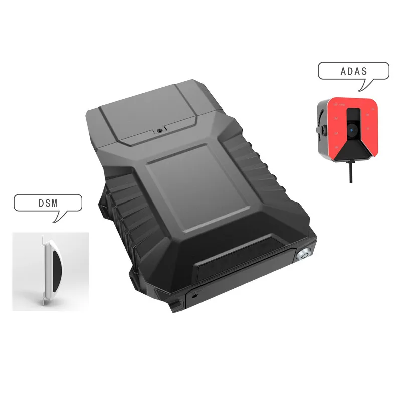 1080P 8CH Mobile DVR GPS Car ADAS+DSM Monitoring H.265 Compression HDD 8ch 1080P AHD Video Recording