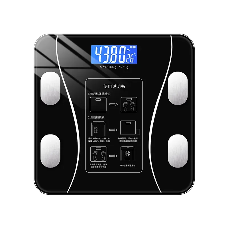 QJ weight body fat mass weighing scales body scale smart fat percentage digit bathroom scales