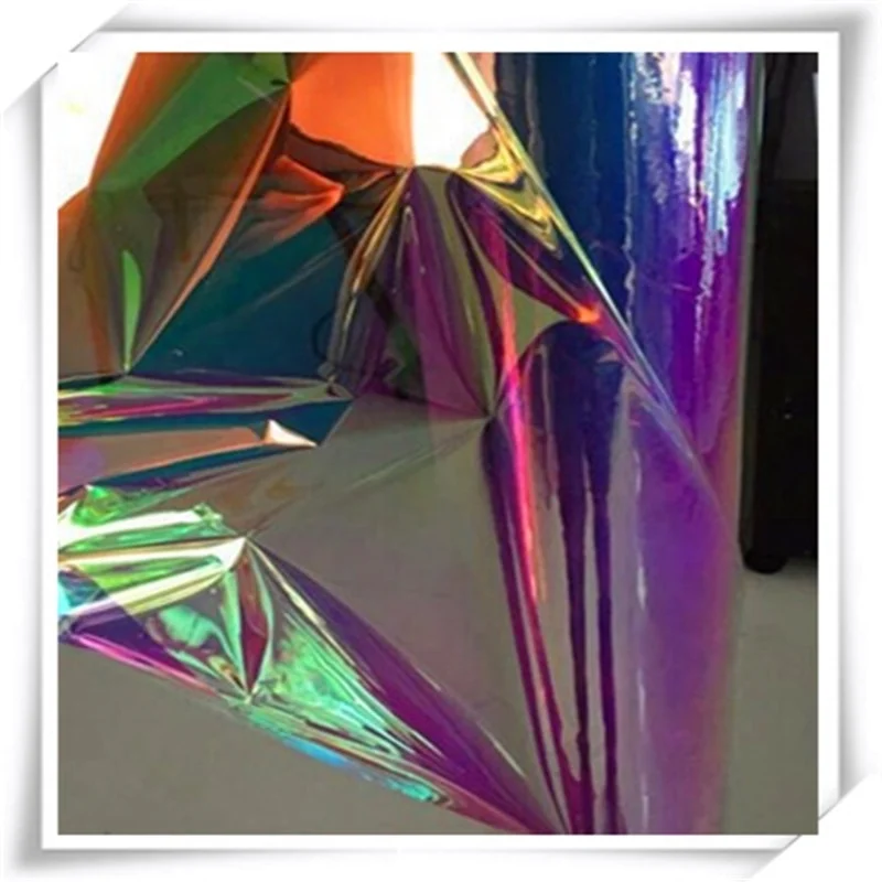 Mylar PET Dichroic Iridescent Rainbow Plastic Film for Wrap Christmas Gift