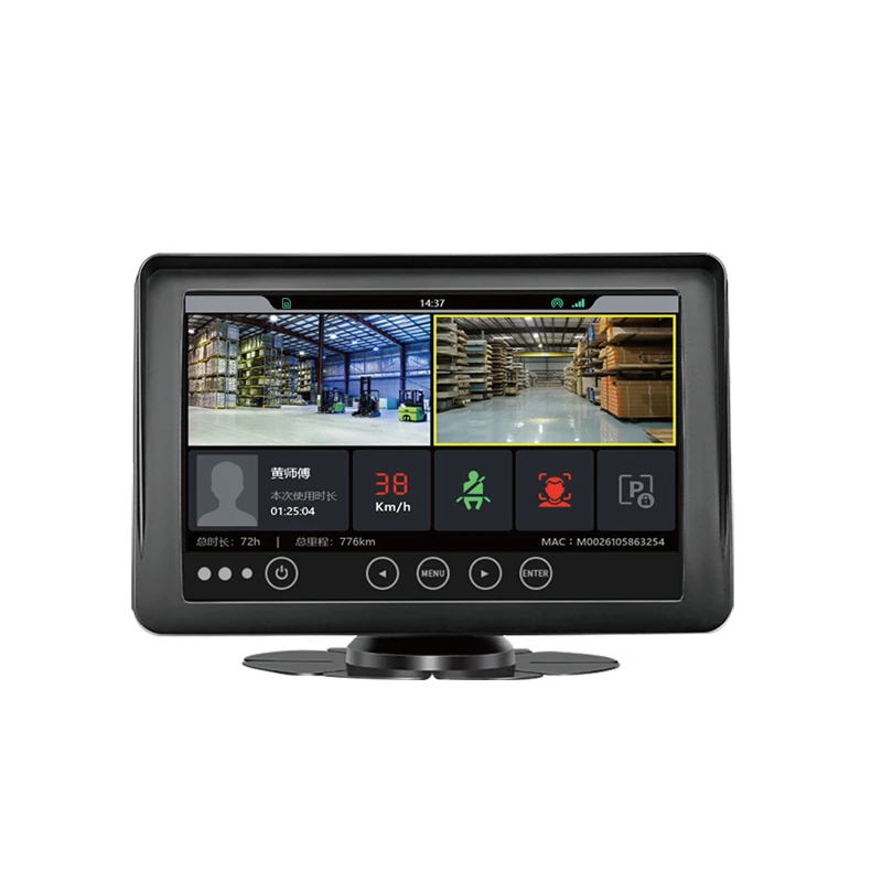 Forklift safety system pedestrian detection camera AI forklift camera monitor