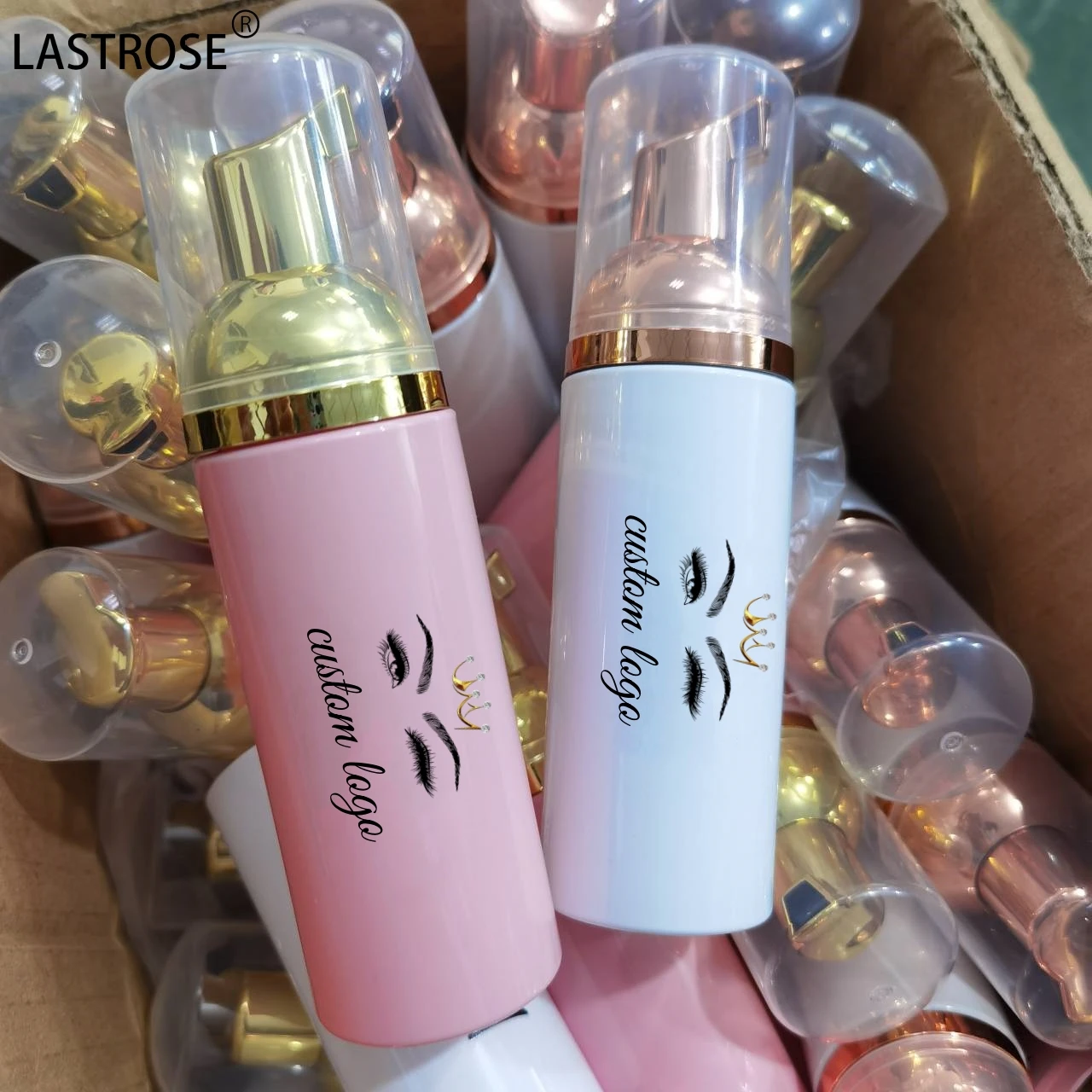 OEM Private Label Eyelash cleanimg mousse Wash Lash Extension Safe Natural Lash Eyelash Foam Shampoo with Cleaner Brush