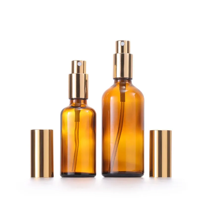 10ml 30ml 50ml 100ml Empty Skincare Glass Bottle Essential Oil Perfume Lotion Cosmetic Mist Glass Spray Bottle