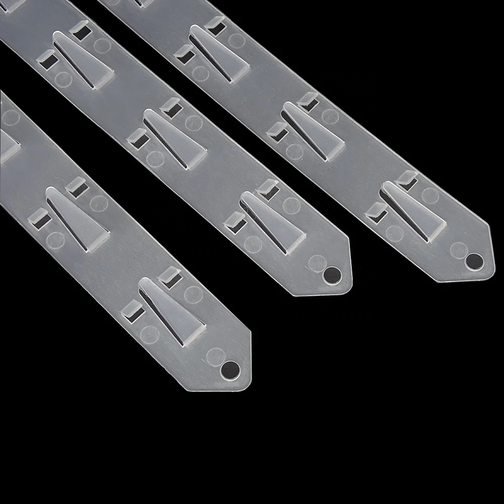 Factory wholesale price plastic hanging display clip strips for supermarket hang strip clip