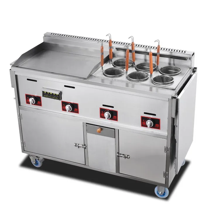 food truck small gas mobile fast snack cart trailer kitchen for