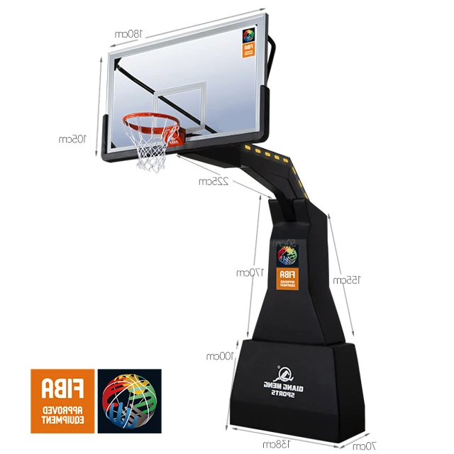 Factory Price Professional Adult In-ground Basketball Stand Court Equipment
