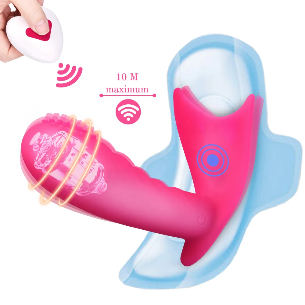 
ISO BSCI Factory silicone USB Charge wireless remote control strap on penis vibrator wearable vibrator 