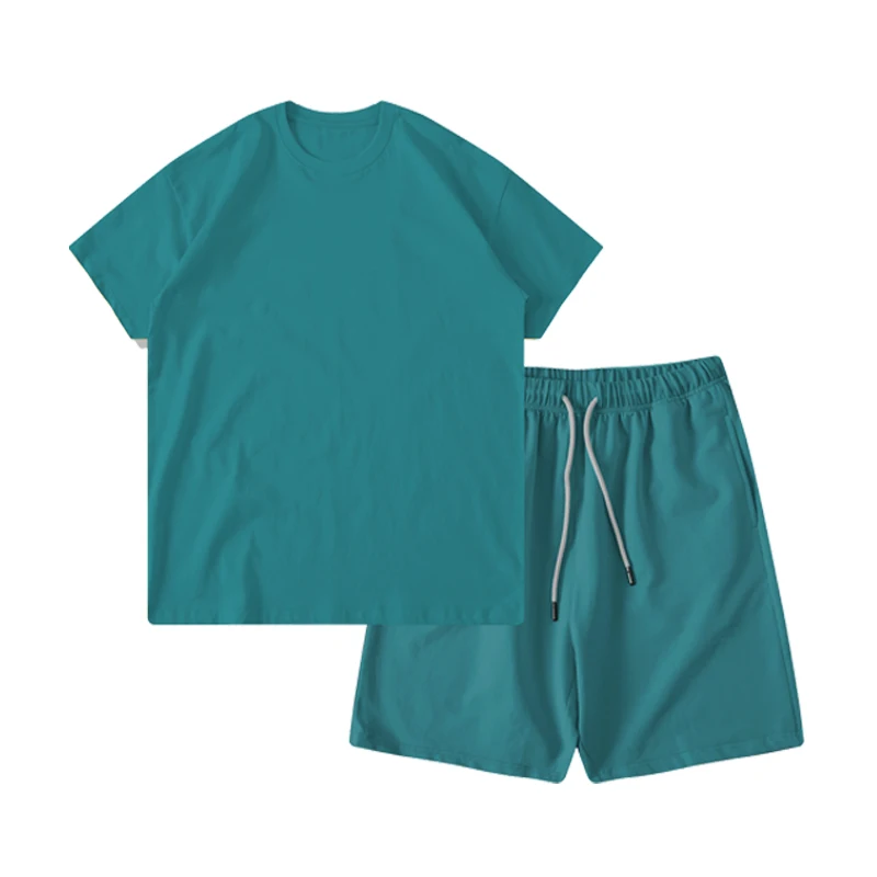 
TILAN Terry cotton 220 g Custom printing Summer T-shirt set boys clothing sets clothes kids fashion 