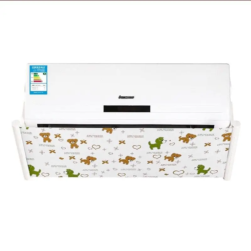 2024 New product for air conditioner adjustable plastic with cloth material windshield,air conditioning wind deflector