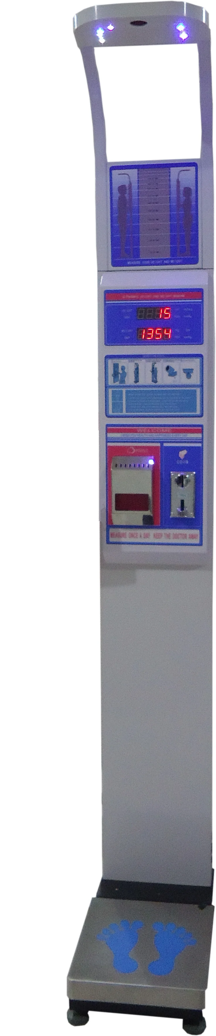 Digital Ultrasonic Height And Weight BMI Blood Pressure Body Composition Analysis measuring machine