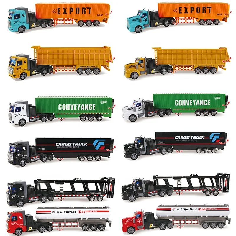 Custom Logo Logistics Gift 1/48 Cargo Truck Transport Container Vehicle Model Toys RC Remote Control Car