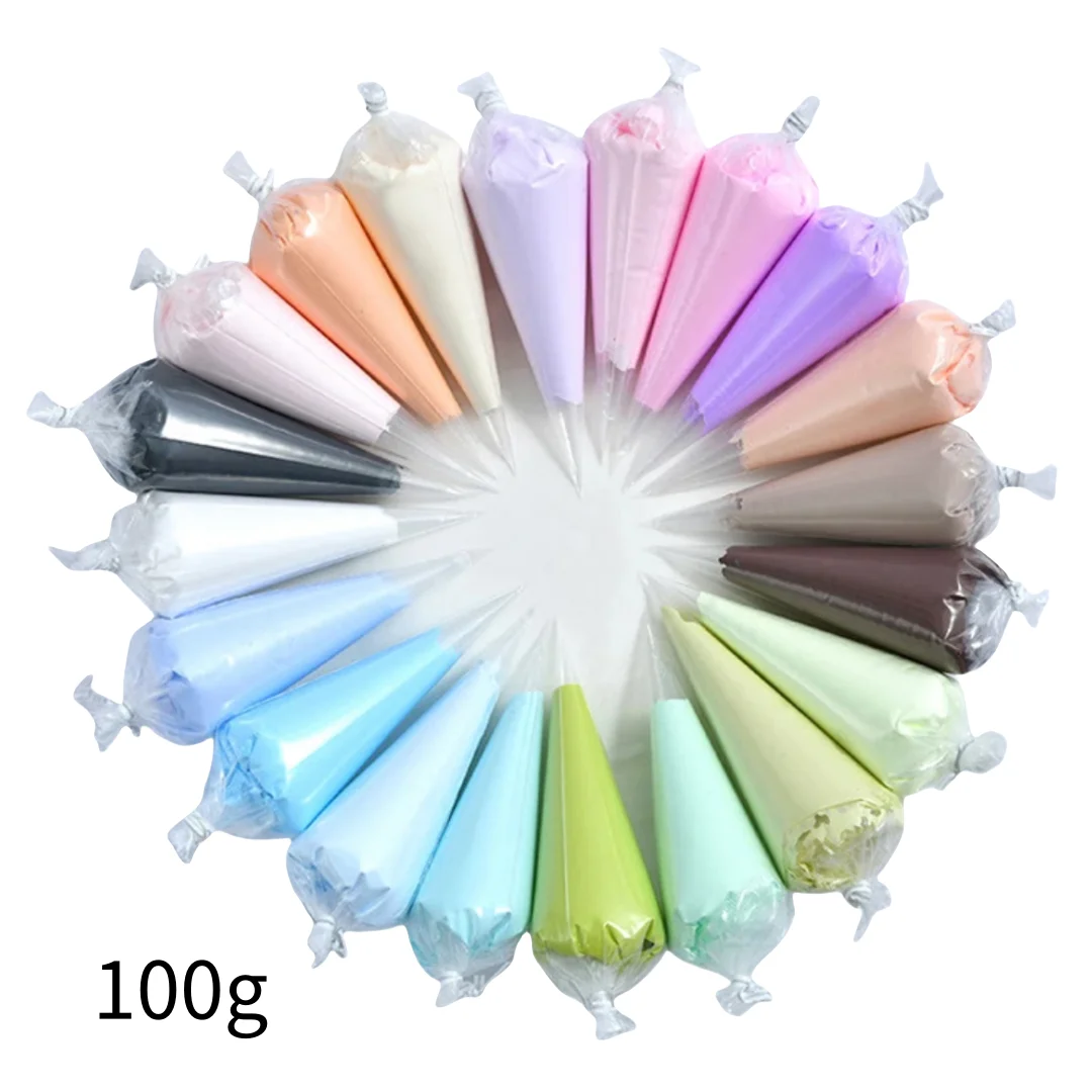 Wholesale 100g Cream Glue DIY Accessories 40 Color Matt Glue for Handmade Playdough & Slime