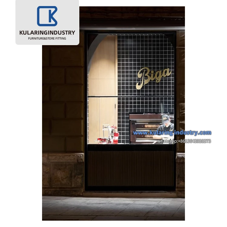 2022 Small Bakery Shop Interior Design Cake Display Counter Cafe Pastry Shop Furnitures For Sale