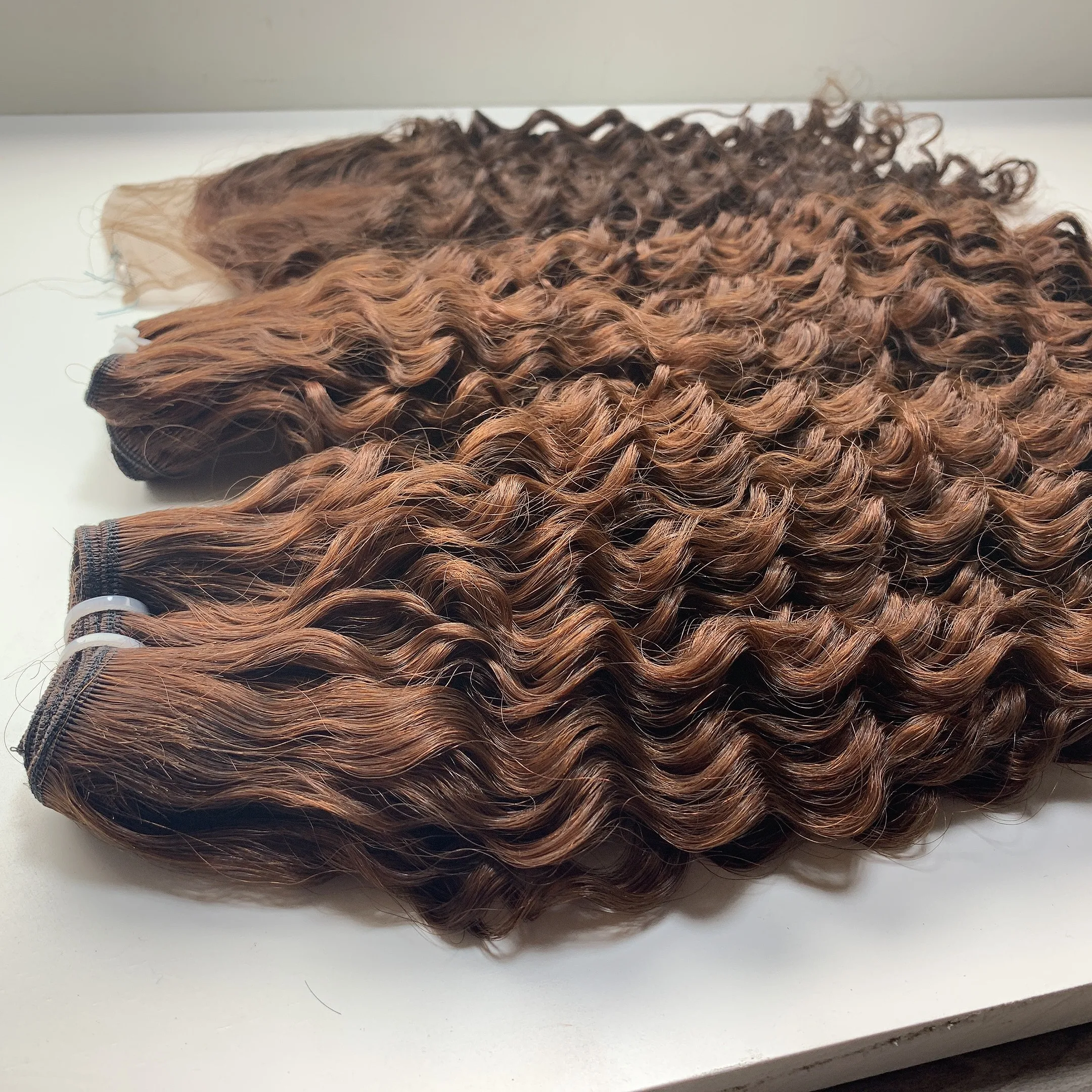 Super double drawn Pixie Curl Vietnamese Human Hair wig Tangle Free Shedding Free wholesale hair