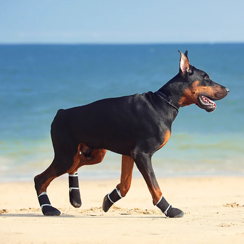 Wholesale hot selling Dog Shoes Waterproof Dog Paw Protection Pads Anti Slip Shoes For Dog Disposable Pet Shoes