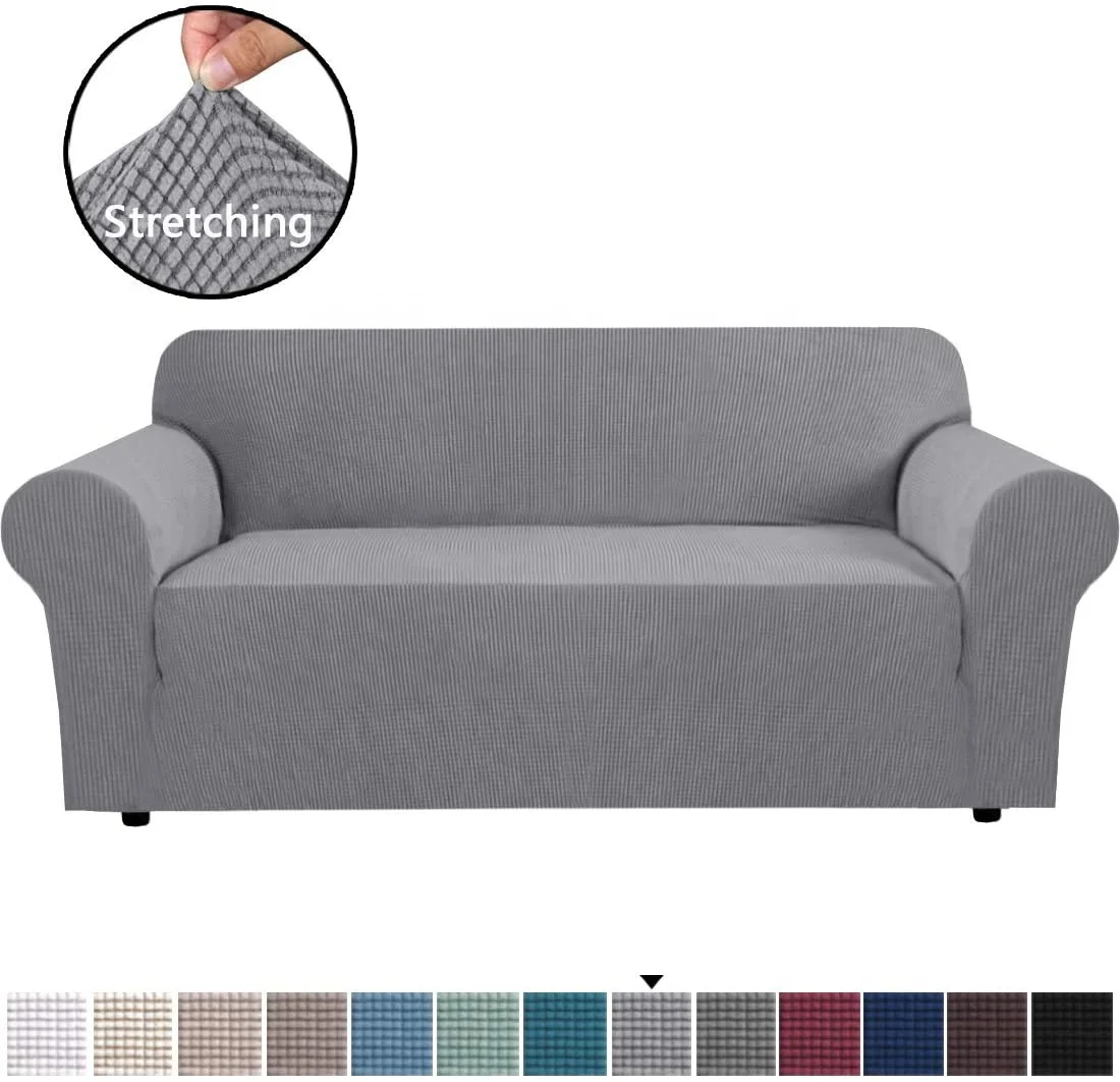 Amazon top seller design couch covers slipcover 1/2/3/4 seater plain waterproof sofa cover for dining room