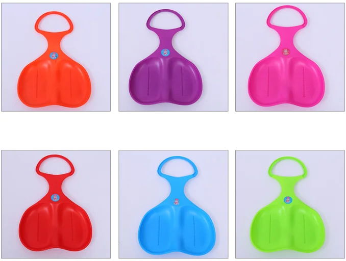 A3261 Wholesale adult HDPE skis sand children slide Butt pad toy skiing Winter outdoor Ski slice kids Snowboard