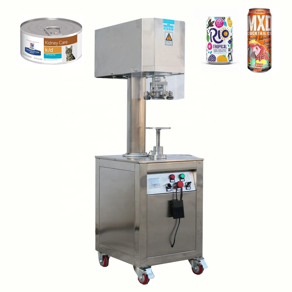 Semi automatic Can seaming machine/sweet maize canned seamer/ intelligent tin can sealing machine for canned food