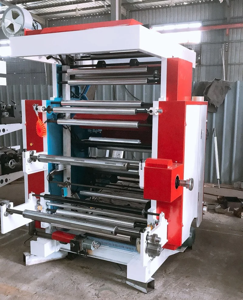 Automatic 2 Color Flexographic Printing Machine Printer for Polypropylene Plastic Bag
