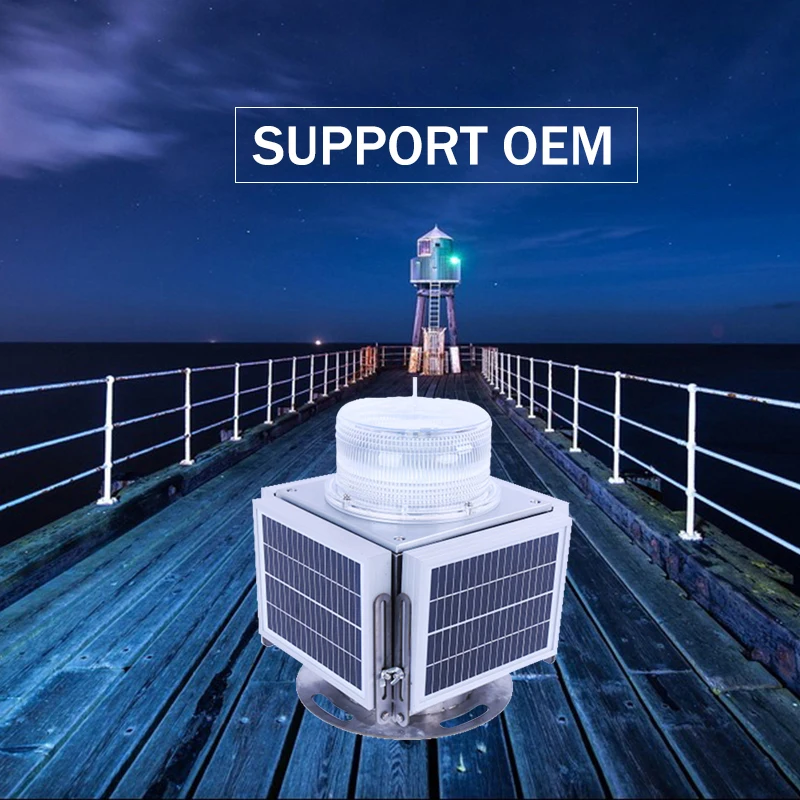 Solar powered motion lights flashing solar lights aviation obstruction light