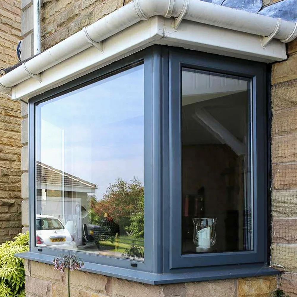 Окна для дома и сада круглые алюминиевые угловые окна из закаленного стекла