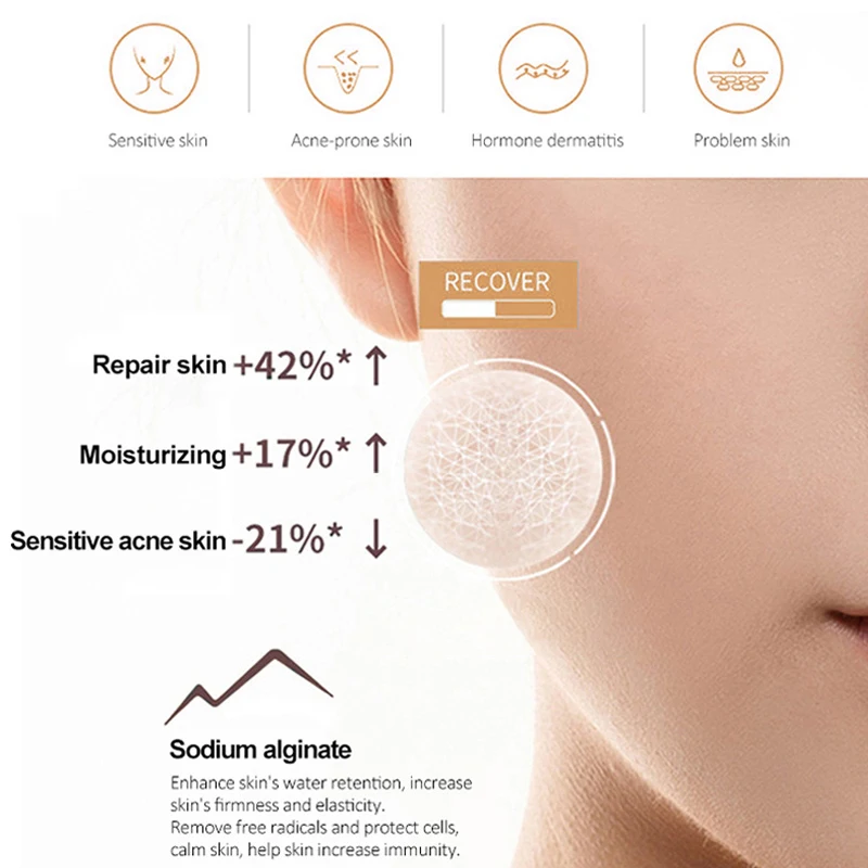 Natural Plant Green Tea Blackhead Removal Acne Jelly M ask Powder Facial Acne Treate Hyaluronic Acid Moisturizing M ask Powder