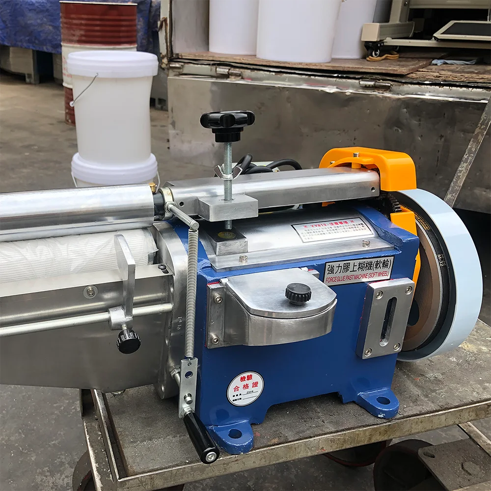 
ASFROM High Quality Re-inforced Glue Coating Machine with soft Wheels 