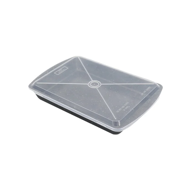 Custom Bakeware Nonstick Baking Cookie Sheet Rectangular Roaster Pan With Lid Carbon Steel Cake Roasting Pans for Oven