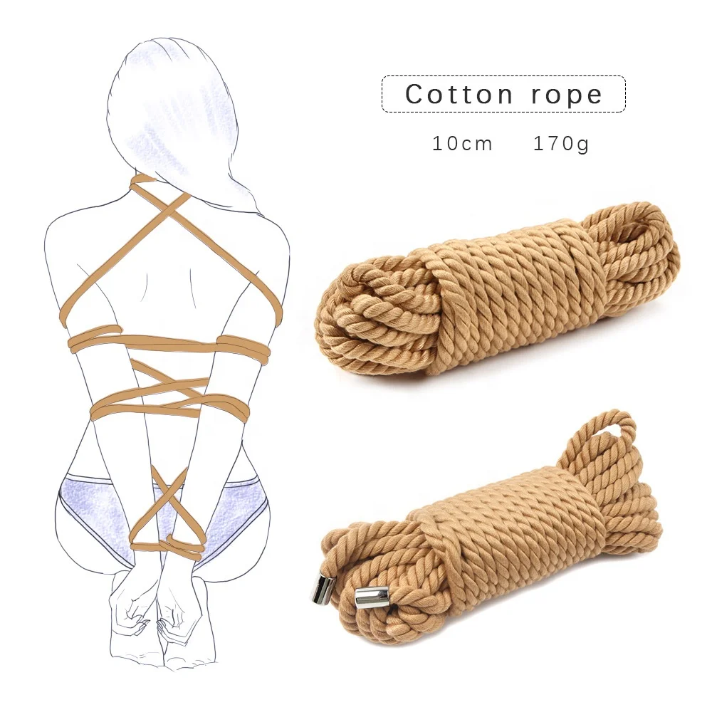 Slave Training 10m Natural Hemp Ropes Role Play Sm Games Rope Nylon Rope For Bondage