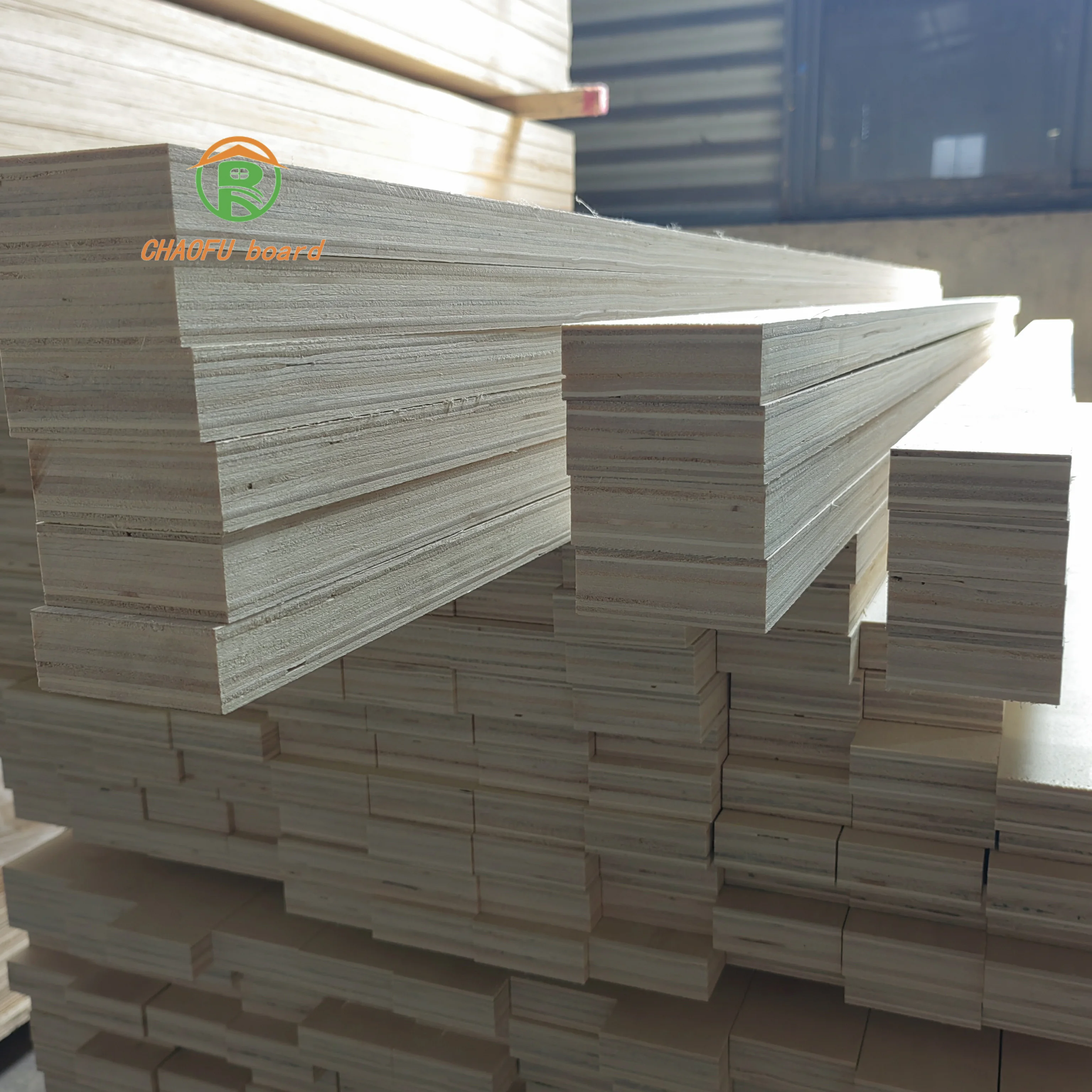 customizable environmentalprotection E0 grade poplar veneer laminated wood building home commercial use