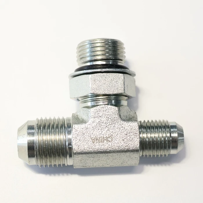 Factory Wholesaler Fitting Hydraulic Male Coupling Adapter 37 Degree Tee Hydraulic Nipple Fittings