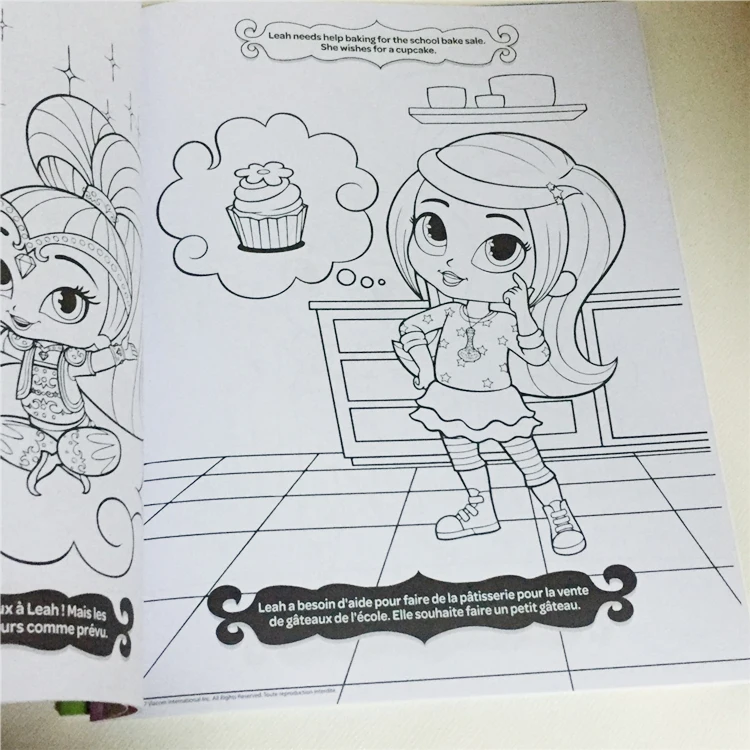 Top Fashion mini children magic water painting book coloring book for children with stickers