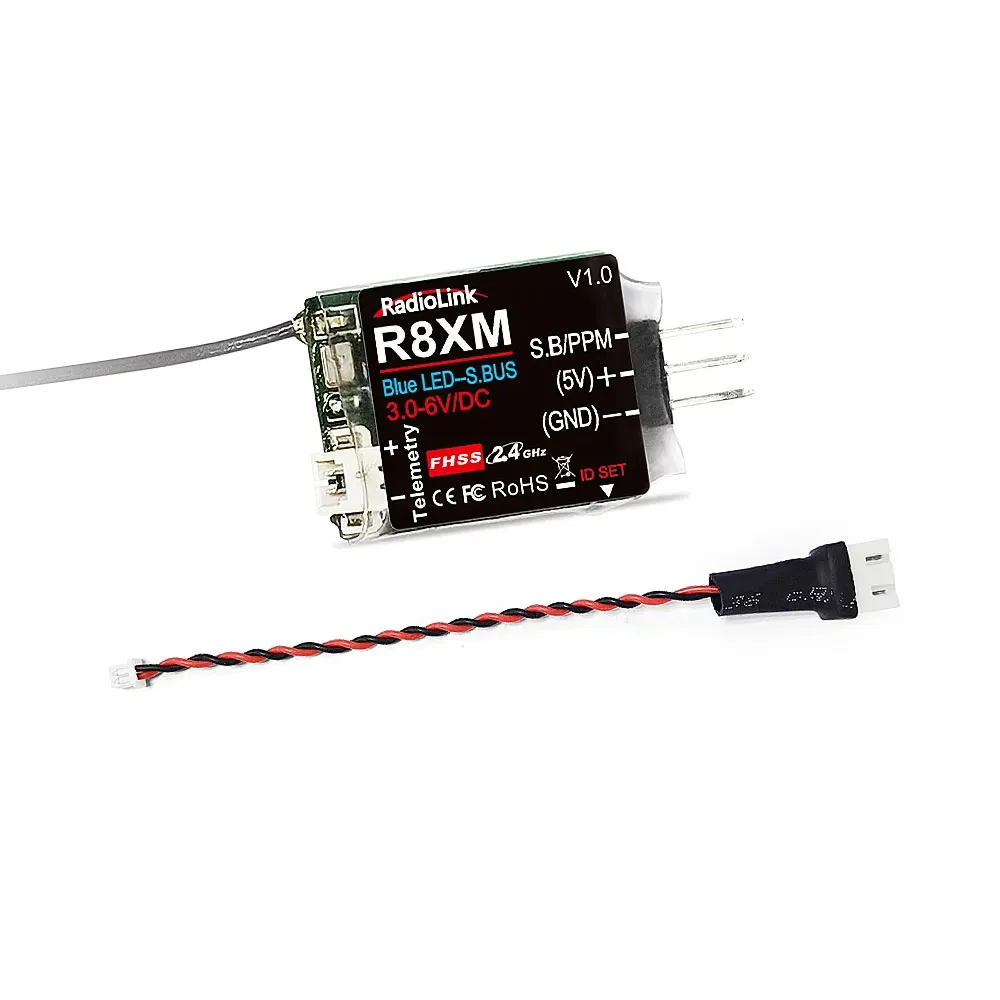 8Ch SbusPpm 4Km Range Mini Receiver Real-Time Built-In Telemetry Transmitter R8Xm For Rc Controller Drone