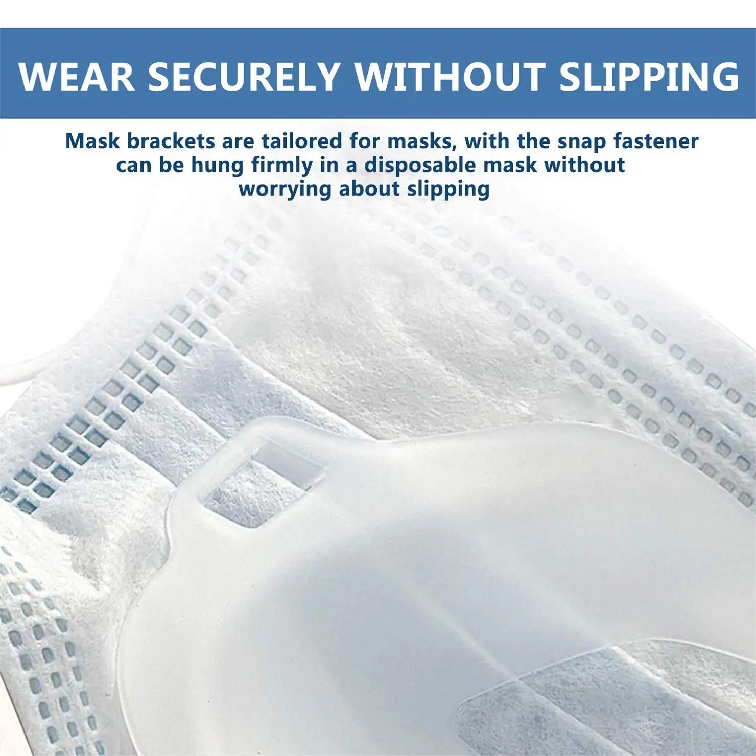 
Food Grade 3D Soft Silicone Face Mask Holder Bracket Support For Comfortable Breathing 