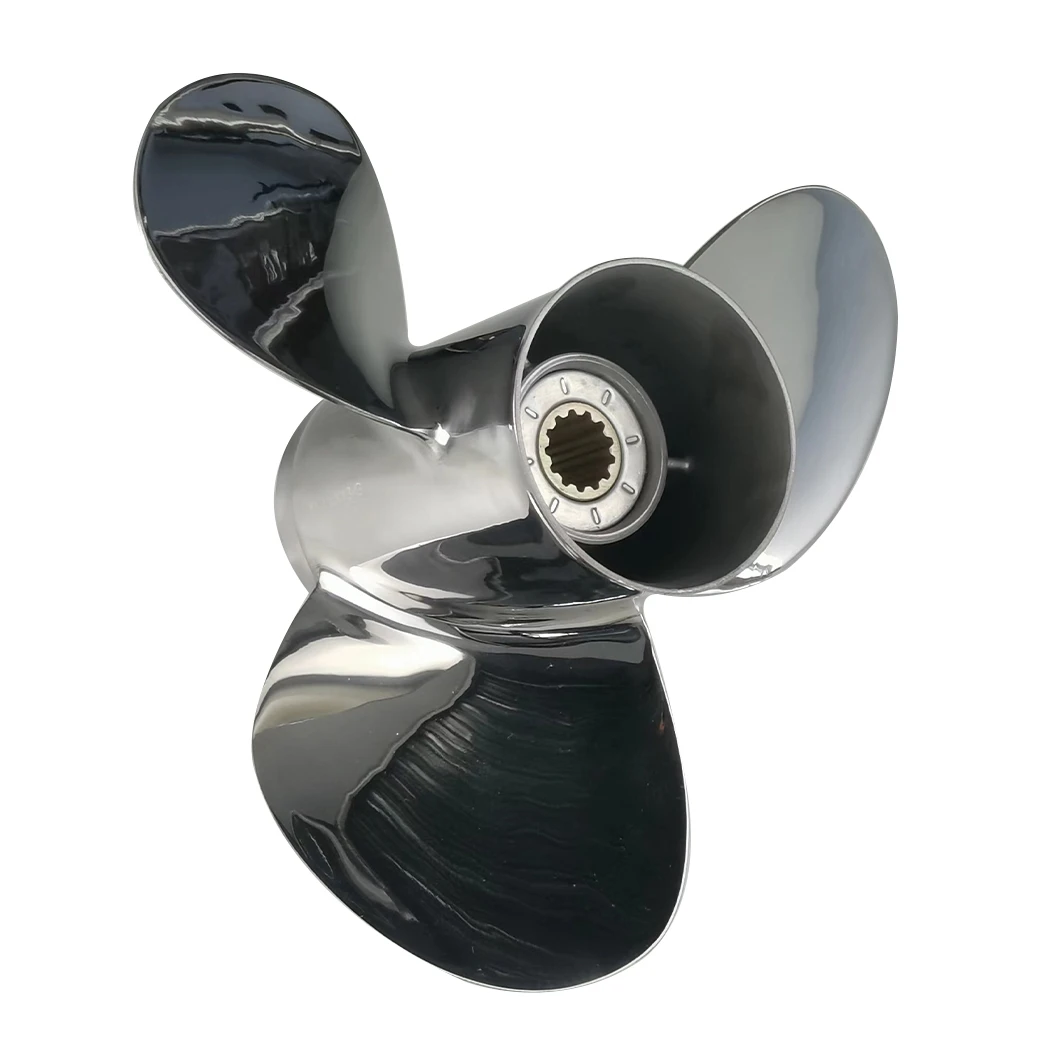 35-65 HP stainless steel boat propeller 11 3/8 x 12 for SUZUKI outboard engine