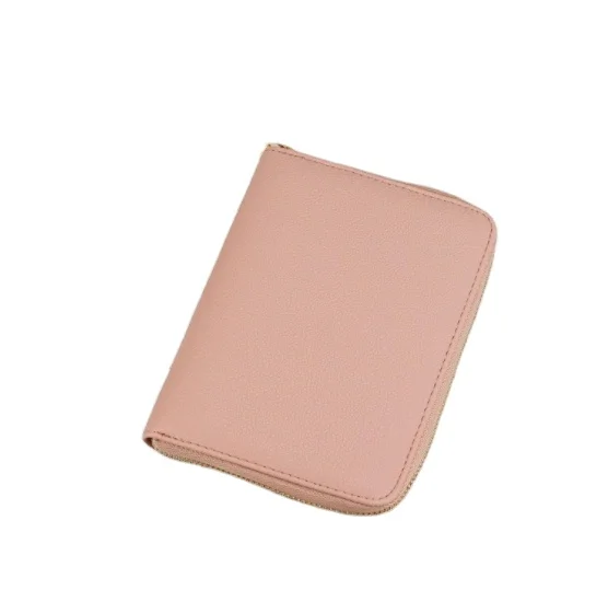 A7 Leather Budget Binder Cash Envelopes PU Leather cover 6 Rings Refillable Money Wallet Organizer for Cash Budgeting and Saving