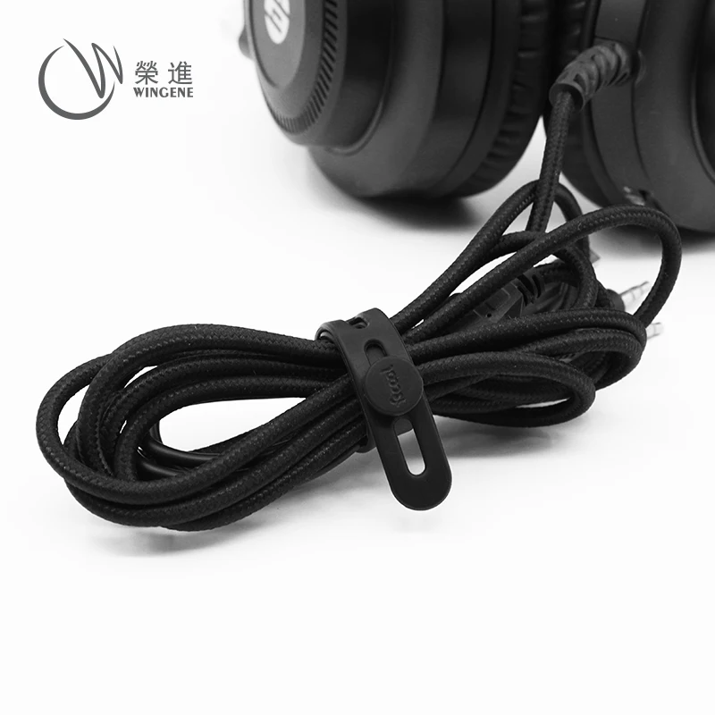 2022 Fscool High Quality Newly Designed Reusable And Durable Rubber Silicone Cable Ties