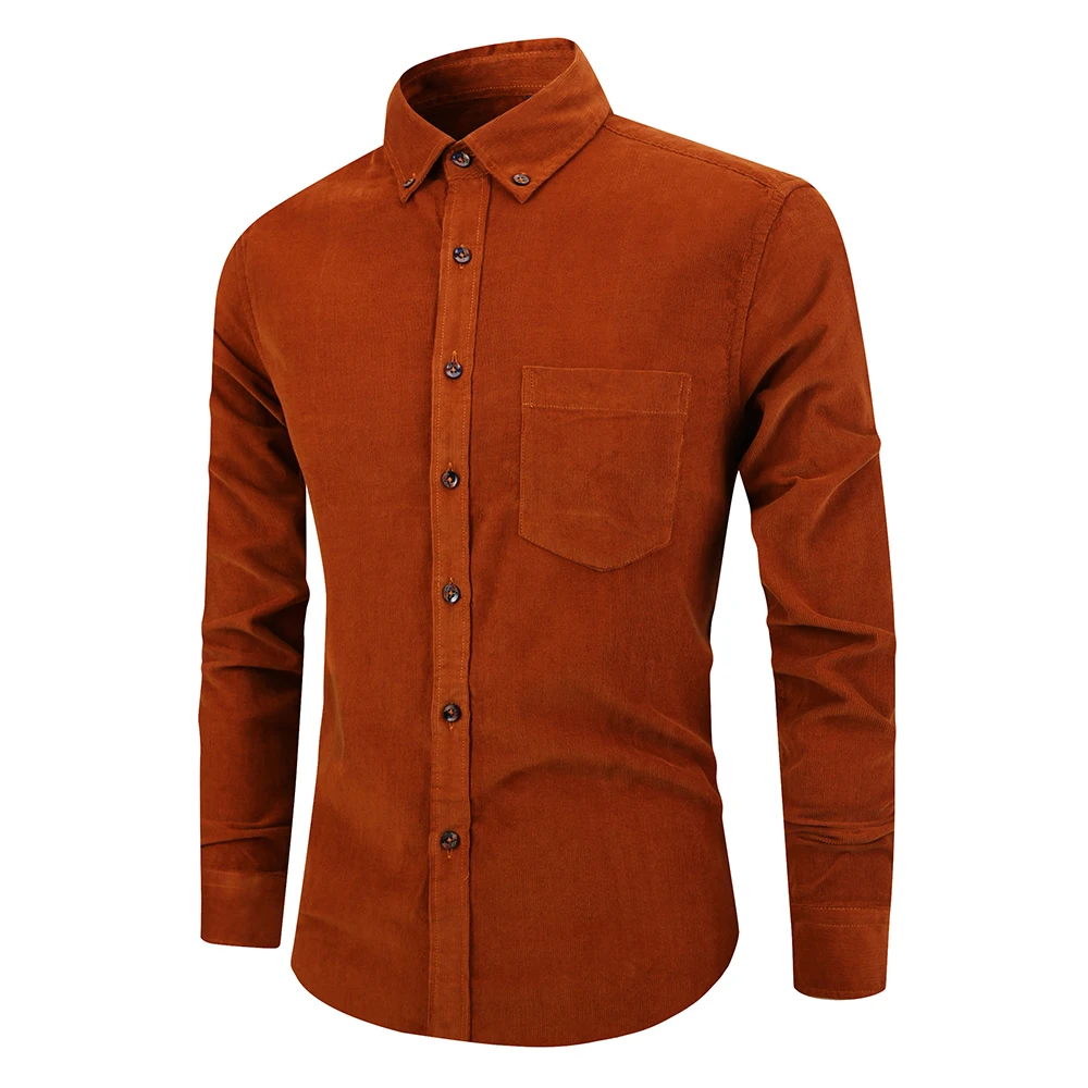 OEM Custom Mens Shirts Long Sleeve Solid Color Gentleman Jack Shirt Dress Shirt Men