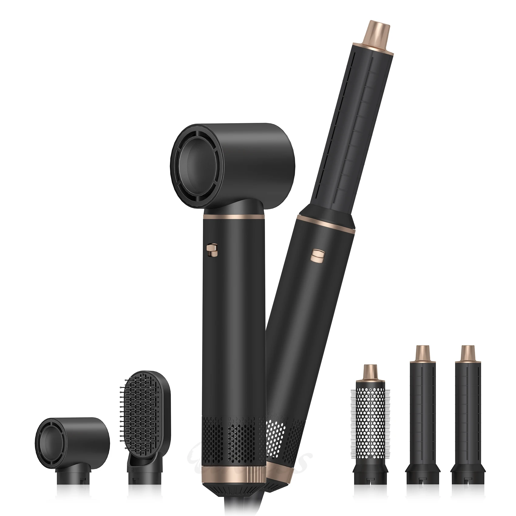 Professional BLDC Hair Dryer Hot Air Brush Styler 1200W Hair Straightener Brush Hot Air Brush For Home Use