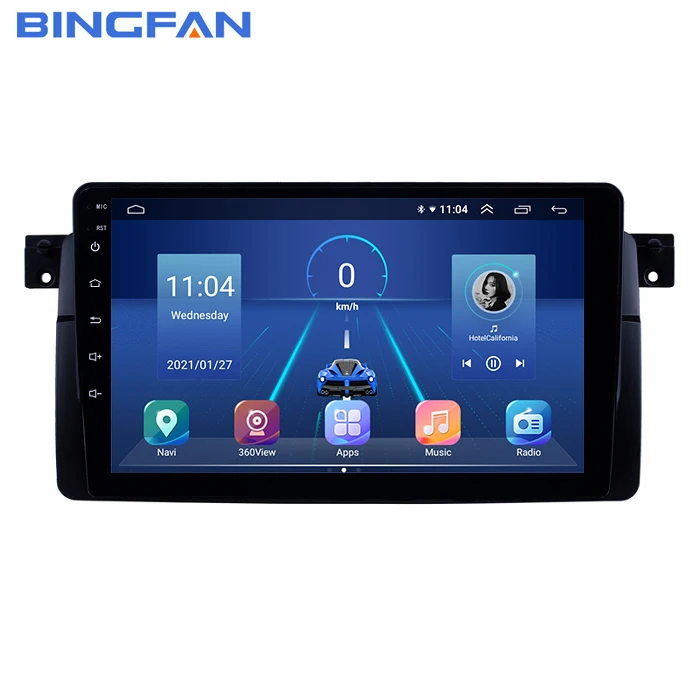 For BMW E46 1999-2005 9 Inch Android 10 Car Radio 8 core 2.5GHz car radio GPS 4G LTE navigation