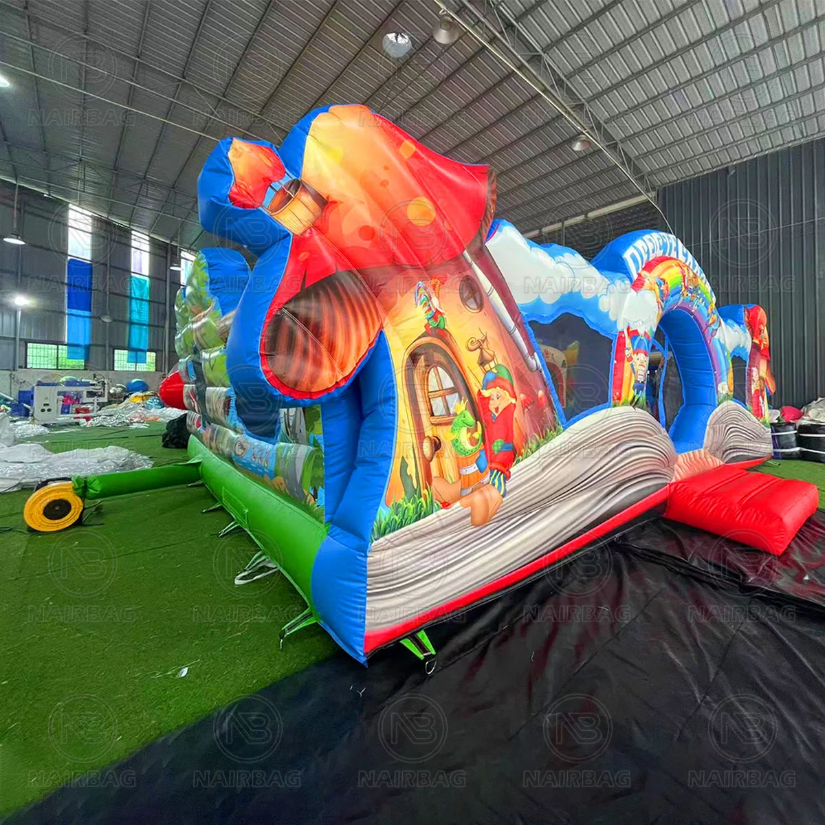 Inflatable Mushroom Jumping Castle Kids Park Bouncy Castle Trampoline Mushroom Theme Inflatable Bouncer For Sale
