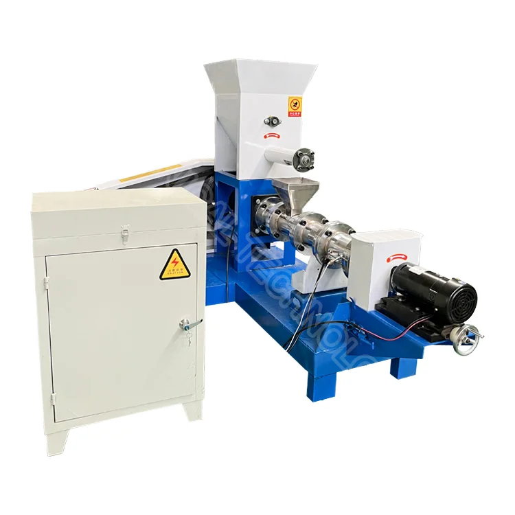 Aquaculture ripening pellet feed extruder floating fish feed extruder corn extruded feed machine