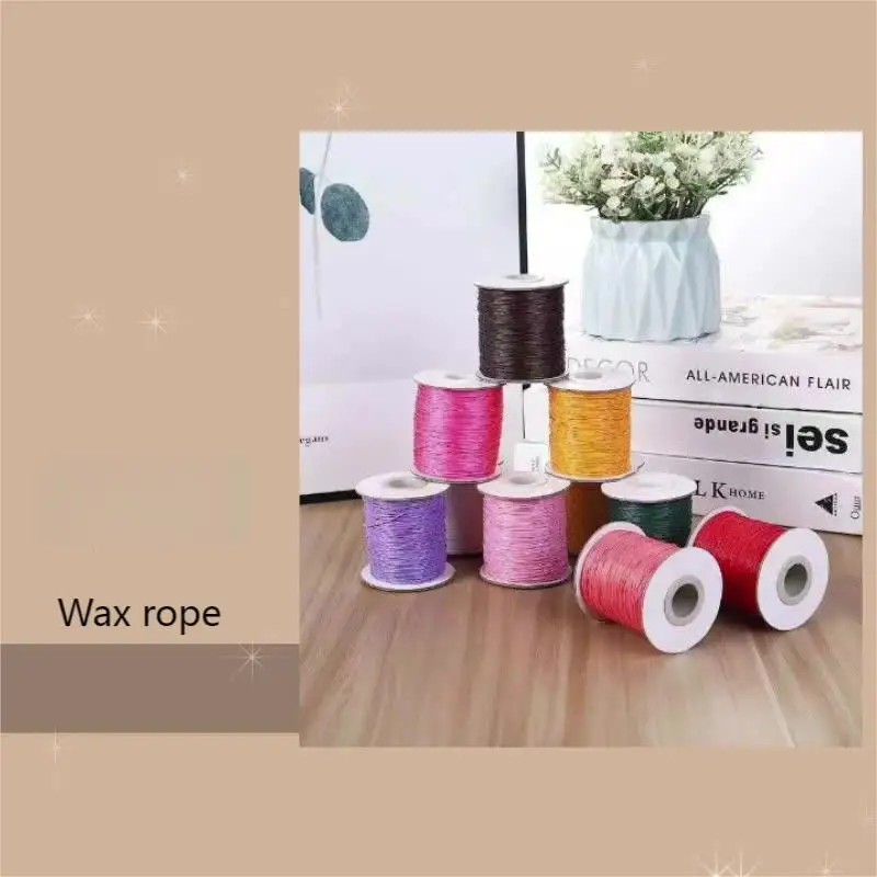 Wholesale Braided Cord Colourful Waxing Rope Round Waxed Rope